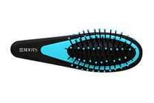 Roots - Mini Pocket Detangling Hair Brush, Soft Blue Ball Tipped Bristle - Handheld Massage for Unisex - All Hair Types Mini Travel Detangler Blue Hair Brush - Pack of 1 - GG06-BL