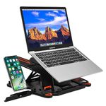 URBAN KINGS 360 Degree Rotating Adjustable Laptop Stand for Desk, Portable Laptop Holder, Foldable Notebook Stand