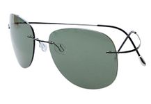 Eyekepper Rimless Titanium Frame Polarized Sunglasses Black/G15 Lens