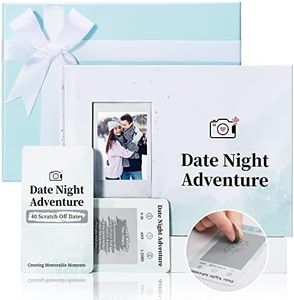 40 Date Ideas for Couples Date Night - Unique Scratch Off Date Night Games for Couples with Adventure Photo Album Book, Romantic Newlywed and Wedding Anniversary Couples Gifts for Him and Her