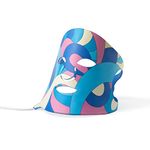 LED Face Mask Light Therapy - By Zutta - 3 Colour Settings Light Therapy - Anti Acne Blue Light - Anti-Ageing Red light - Skin Rejuvenation & Wrinkle Reduction - Lightweight Portable Silicone