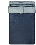 Klymit KSB Double Sleeping Bag For 2, 30°F Cold Weather Sleeping Bag for Camping, Hiking, and Backpacking, Gray