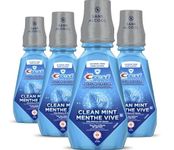 Crest Pro-Health Multi-Protection Alcohol Free Mouthwash with CPC (Cetylpyridinium Chloride), Clean Mint, 4X500 mL