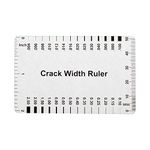 (Pack of 10) Aspire Concrete Crack Width Ruler, Range 0.004-0.100"(0.10-2.50mm) and Range 0.1-7.0 mm-Gloss Clear