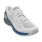 WILSON Men's Rush Pro Ace Pickler Sneaker, White/Grey/Classic Blue, 7