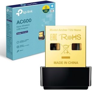 TP-Link Archer T2U Nano - AC600 Adaptador Wi-Fi Nano USB, Doble Banda 2.4 GHz / 5 GHz, Compatible con Windows y MacOS