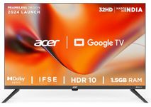 Acer 80 cm (32 inches) J Series HD Ready Smart Google LED TV (Black)