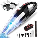 AOKBON Cordless Handheld Vacuum Cleaner 8500 Pa Portable Car Vacuum Cleaner Rechargeable Powerful Vacuum Cleaner 120 W with HEPA Filter LED Lamp for Home Office Table Car Sofa