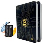 "Protect Your Crypto Investments: Secure Your Seed Phrases with Double Notebooks and Fireproof Bag"- Cryptocurrency Recovery Phrase - Waterproof Password Keeper - Cold Wallet - Password Manager