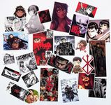 Berserk Sticker 25pcs Anime Manga Merch Pack Perfect for Laptop, Car, Water Bottle, Travel Case, Guitar, Luggage, Motorbikes (Hd Colors, Easy Removal, Vinyl, Self-Adhesive)