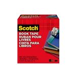 Scotch Book Tape 845, 3" Wide x 45ft Library Tape, Clear