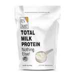 It's Just - Total Milk Protein, 1lb Bag, 80% Casein / 20% Whey, Natural / Unflavored Protein Powder 16oz