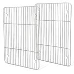 HaWare Cooling Rack Set of 2, Stainless Steel Wire Grill Rack for Oven Cooking Roasting Drying, 29.8 x 22.9 x 1.5cm, Baking Tray Rack for Cake/Meat/Cookie, Healthy & Dishwasher Safe