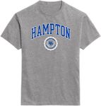 Barnesmith Hampton University HU Pirates Short-Sleeve T-Shirt, Heritage, Charcoal Grey, Small