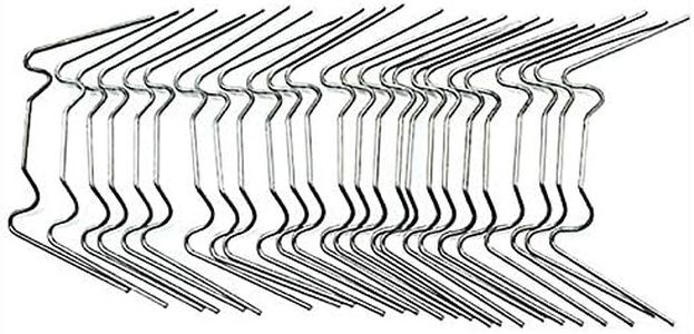 PinnacleT1 Greenhouse Glazing Clip, 100 Pcs Stainless Steel W Type Clips Leaf Spring Clips Wire Fixing Clips for Greenhouse Glass House Twin-Hall Web Sheets