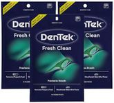 DenTek Fresh Clean Floss Picks, For Extra Tight Teeth, 75 Count, 3 Pack