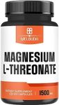 12% Purified Magnesium L-Threonate Capsules - 1500 Mg - 120 Capsules - Providing 180mg Elemental Magnesium L-Threonate