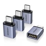 UGREEN USB to USB C adapter(4 Pack),10Gbps Type C Male to USB 3.2 Female Adaptor, Thunderbolt 4/3 OTG Converter Compatible with iPhone15/16, MacBook Pro M4/iPad/Mac Mini and More