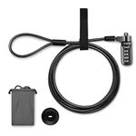 Laptop Cable Lock Laptop Security Locks Anti Theft 3 Keys 6.5 Ft Lomputer Lock Compatible for Laptops, iMac,Outdoor TV Mac Mini to Other Devices Longer Cable Stronger Lock Head