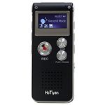 HoTiyan Voice Recorder 16GB Capacity Voice Activated Recording Device Digital Voice Recorder for Lectures, Meetings, Interviews Mini Audio Recorder with USB Rechargeable WAV/MP3 Tape Recorder (16GB)