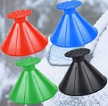 Ice Scraper for Car Windshield, Round Snow Shovel Magic Cone-Shaped Funnel Snow Remover Tool