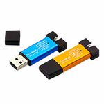 V TELESKY 2Pcs ST-Link V2 USB Programmer Support Programming Unit STM8 STM32 Editor with Cable (Random Color)