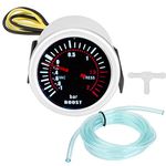 EBTOOLS Turbo Boost Gauge,2 inch Car Universal 12V LED Digital Turbo Boost PSI Gauge Meter