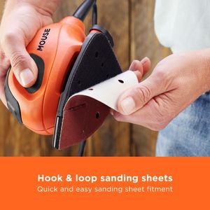 BLACK+DECKER Mouse Detail Sander 55W – Compact Handheld Electric Tool