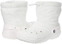 Crocs Unisex Classic Lined Neo Puff Fuzzy Winter Boots Snow White, Numeric_13 US Women