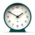 NEWGATE® M Mantel Silent Sweep Mantel Clock - 'No Tick' - A Modern Mantelpiece Clock - Small Mantle Clock - Minimalist Dial - (Eden Green)