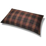 CnA Stores – Cushioned Pet Bed For Dogs – Tartan Check Woven Highly Durable Zipped Removable Cover – Easy Care & Machine Washable – Non Slip (LARGE (83 cm x 63 cm), BLACK/RED)