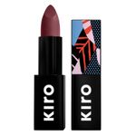 Kiro Lush Moist Matte Lipstick Lunar Berry (Deep Grape), 4.2 gm, Smudgeproof, Long lasting, Matte Lip stick, Vegan, No Paraben, Jojoba Oil, Cocoa Butter, Non Toxic Lipstick for Intense Pigmentation