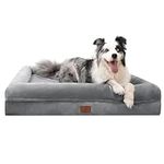 Yiruka Large Dog Bed, Grey Orthoped