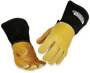 Lincoln Electric Premium 8 Series Stick/MIG Welding Gloves | Gold Elk Skin Leather | Large | K4788-L