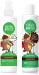 Fresh Monster Hair Detangler Spray & 2-in-1 Shampoo & Conditioner, Coconut, Toxin-Free, Hypoallergenic & Natural (8.5 oz each)