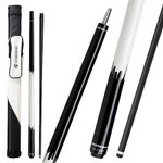 CUEDESG Carbon Fiber Pool Cue Stick 10.5mm/11.8mm/12.5mm,Low Deflection Pool Stick,Professional Cue Stick with Case (Black-11.8mm)