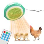 Yallmie Chicken Coop Heater, Chick Brooder Heater with 500W Radiant Heat Poultry Heat Lamp, Adjustable Temperature (27℃ to 36℃) Chick Brooder Heating Plate for Poultry