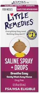 Little Remedies Saline Spray/Drops for Noses 0.5 FL OZ