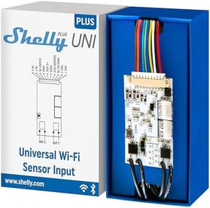 Shelly Plus Uni | Smart Wi-Fi and Bluetooth Operated Module with Dry Contacts | Home Automation | Compatible with Alexa & Google Home | No Hub | Precise Voltmeter | Pulse Counting | Sensor Interface