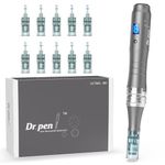 Dr.Pen M8 Microneedling Pen Wireless Micro Needling Devices Skin Care Tool Kit for Face Body Acne Scars Wrinkles with 5 pcs 16 pin + 5 pcs 36 pin 10 Replacement Cartridges