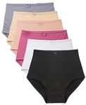 Barbra Lingerie Women's High-Waist Light Tummy Control Girdle Panties, Durable Shine, 4X-Large Plus