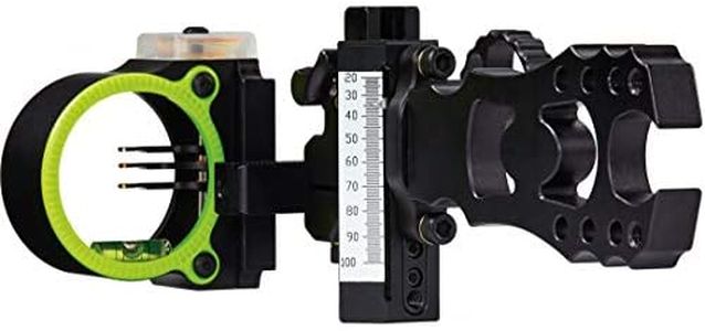 Black Gold Ascent Verdict Archery Sight-Black/Right Hand Adjustable-3 Pin/ .19 Pin Size