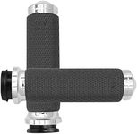 Avon Grips MF-63A-CH-FLY Memory Foam Street Motorcycle Hand Grips - Chrome / 1.5"