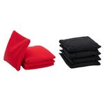 Wicked Wood Cornhole Bags - 2x4 Official ACL Licensed - 15x15cm - 450gr - ACL REC - Black/Red