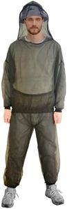 Mosquito Suit XL, Bug Net Pants & Jacket with Hood, Full Body Protection