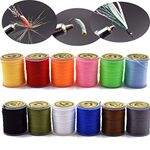 12 Colors Set 200 Deniers Elastic Fly Tying Thread Perfect for Dry Wet Flies Buzzers Streamers Fly Tying Materials