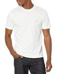 Brooks Brothers Men's Supima Cotton Short Sleeve Crewneck Logo T-Shirt, White