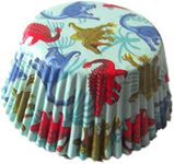 Dinosaur birthday Paper Muffin Cupcake Liners case Baking Cups 100 pcs,Standard Size 2x1.25inch (dinosaur)