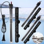 VIHOSE 3 Pcs 300w Outdoor Pond Heater Small Pond Heater Outdoor Heater Submersible Tank Heater for Small Ponds, with Long Cable Wire 2 Suction Cups (Practical)