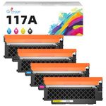 Q-image 117A Toner Cartridge Compatible for HP 117A 117 Color Laser MFP 179fwg 178nwg 179fnw 178nw 150a 150nw 179 178 150 W2070A W2071A W2072A W2073A ((Black Cyan Yellow Magenta)